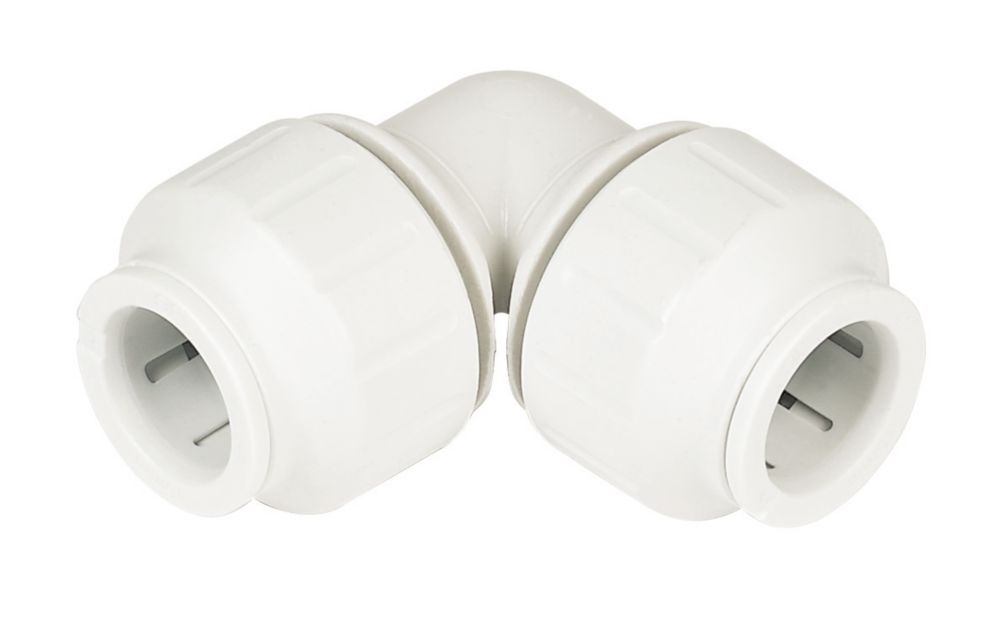 JG Speedfit  Plastic Push-Fit Equal 90° Elbows 22mm 5 Pack