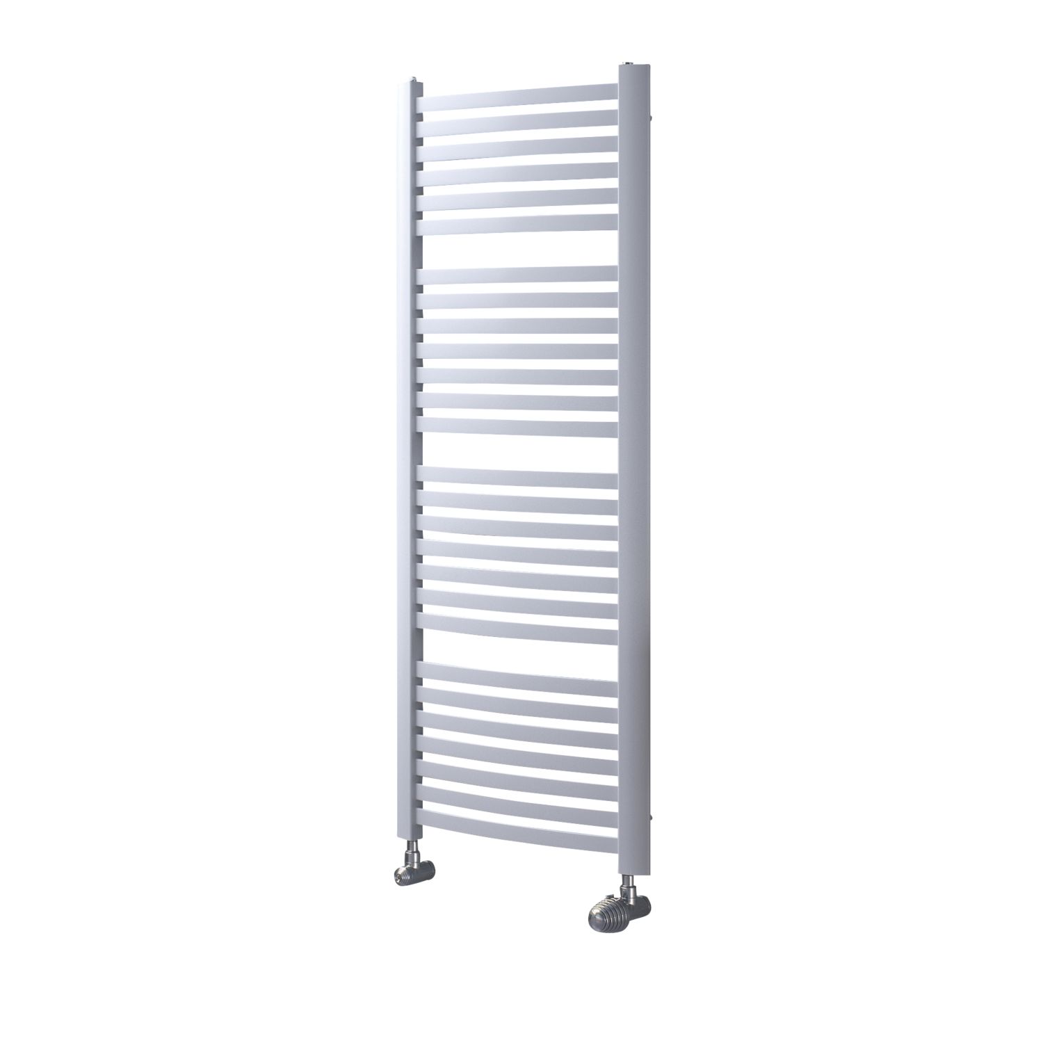 Ximax 765mm x 480mm 1074BTU White Curved Designer Towel Radiator (2513V)