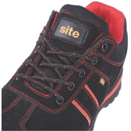 Site Coltan   Safety Trainers Black / Red Size 10