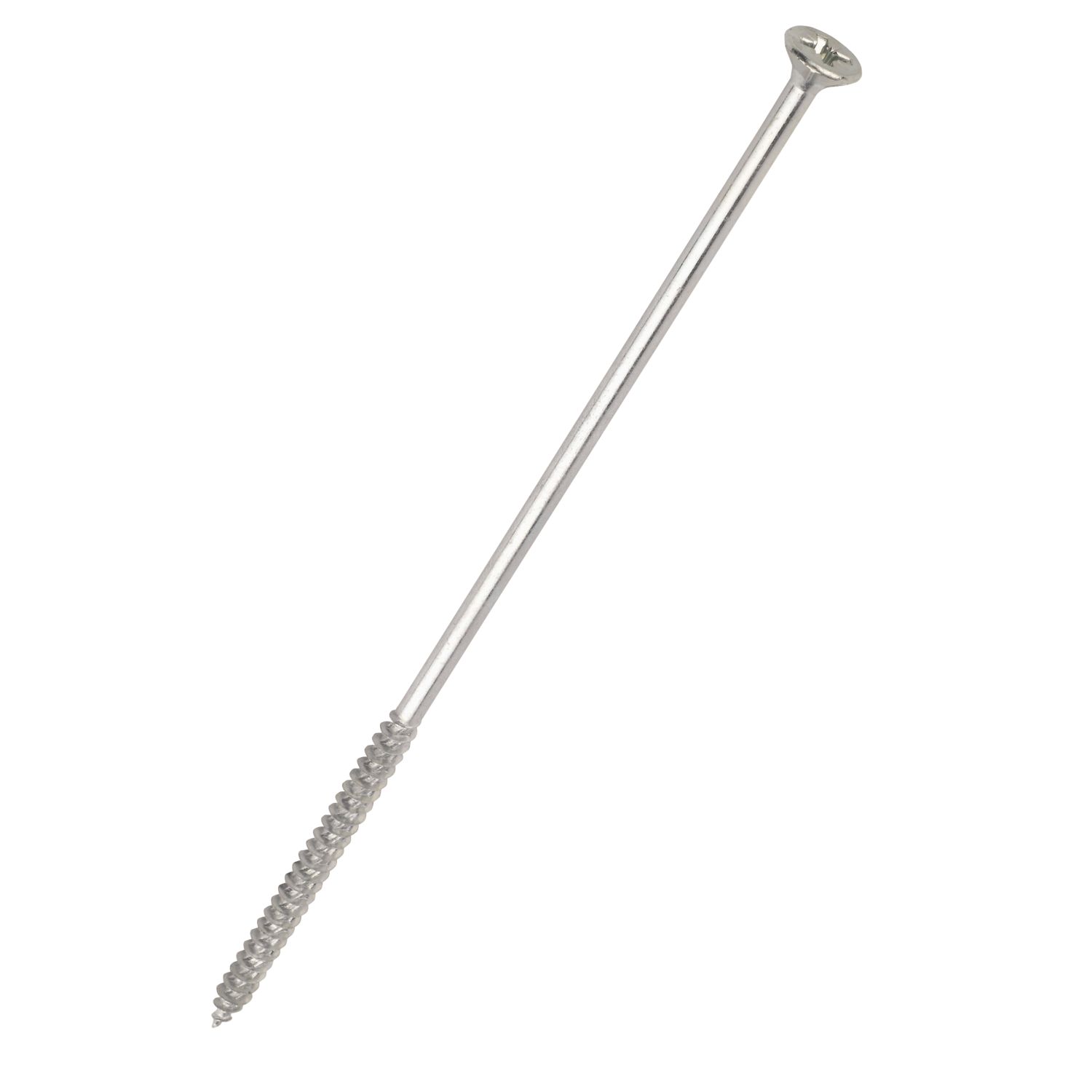Turbo Silver PZ Double-Countersunk Multipurpose Screws 6mm x 120mm 50 Pack (25165)