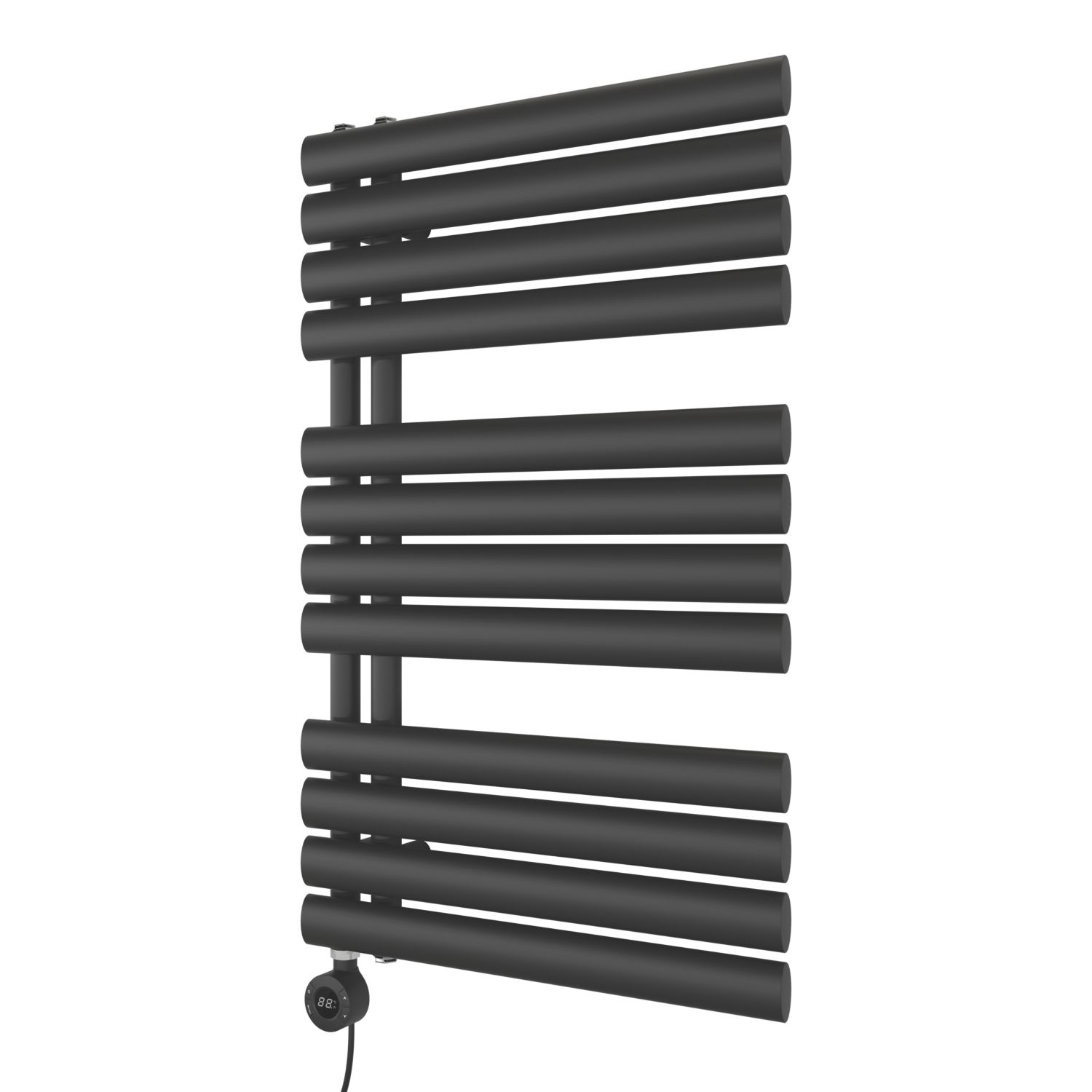 Ximax 816mm x 500mm 1024BTU Black Flat Electric Towel Radiator (251AC)