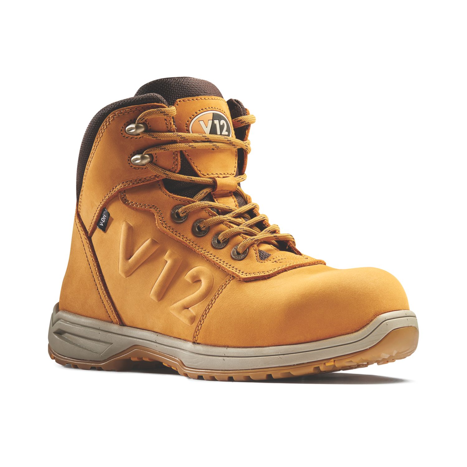 V12 Footwear Lynx Size 8 Womens Honey Waterproof Safety Boots (251AU)