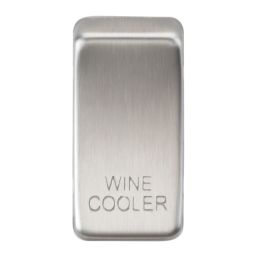 Knightsbridge 'WINE COOLER' Switch Cover Brushed Chrome