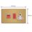Varilight  45A 2-Gang 2-Pole Cooker Switch & 13A DP Switched Socket Brushed Brass  with White Inserts