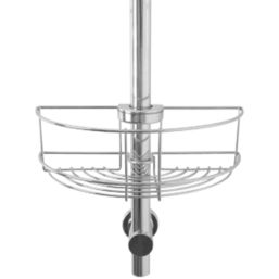 Croydex  1-Tier Riser Rail Basket Chrome