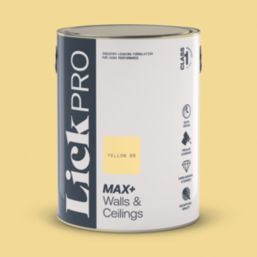 LickPro Max+ 5Ltr Yellow 08 Matt Emulsion  Paint