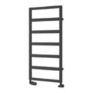 Reina 1100mm x 450mm 1163BTU Black Flat Designer Towel Radiator