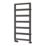 Reina 1100mm x 450mm 1163BTU Black Flat Designer Towel Radiator