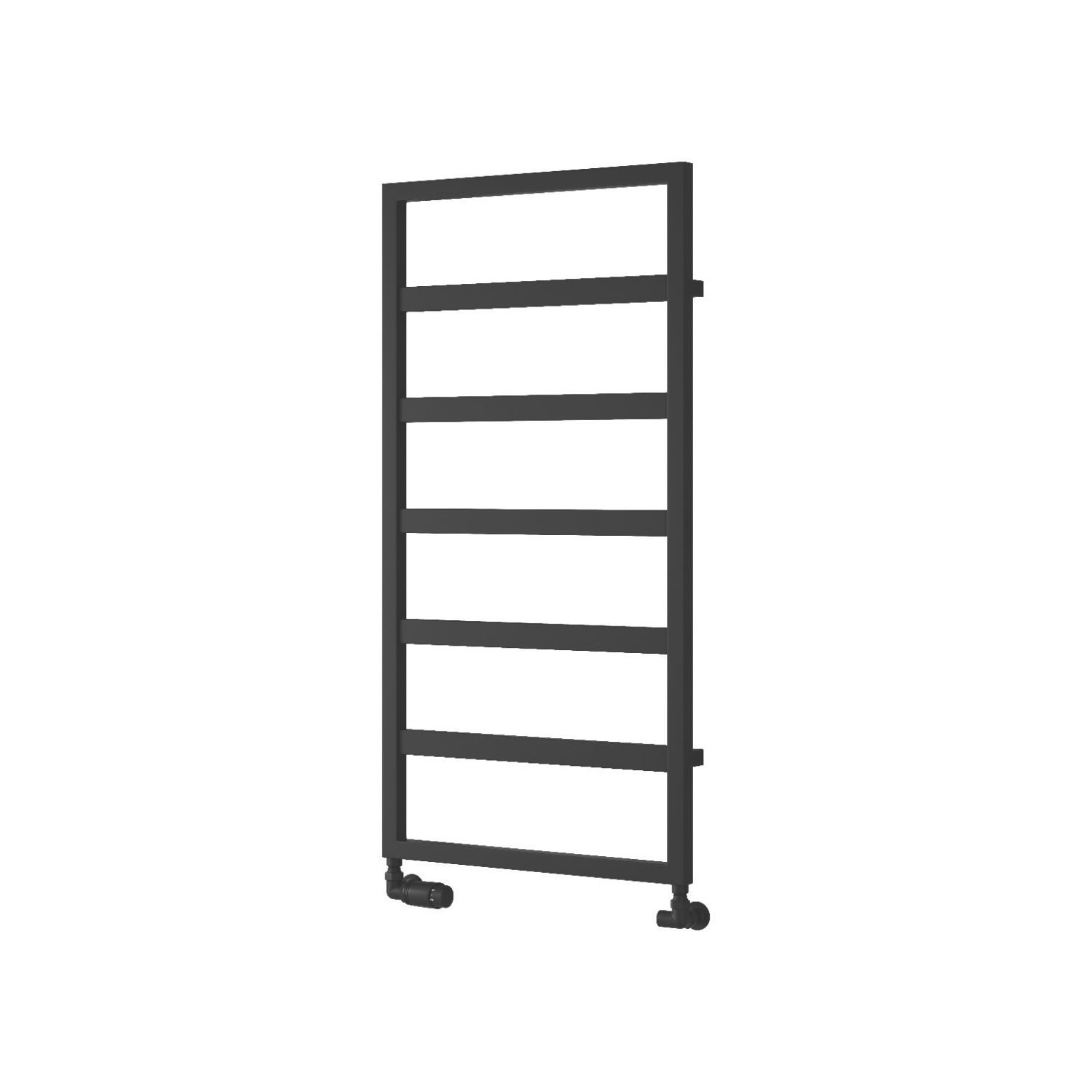 Reina 1100mm x 450mm 1163BTU Black Flat Designer Towel Radiator (251LH)