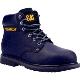 CAT Powerplant Size 12  Black Water-Resistant Steel Toe Cap Safety Boots