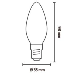 Calex Smart SES Candle RGB & White LED Light Bulb 4.9W 470lm