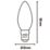 Calex Smart SES Candle RGB & White LED Light Bulb 4.9W 470lm