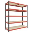 RB Boss Fastlok UDL/PC 5-Tier Metal Garage Shelving Unit 1200mm x 450mm x 1800mm