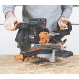 Evolution R185SMS-Li 185mm 18V Li-Ion EXT  Cordless Single-Bevel Sliding Mitre Saw - Bare