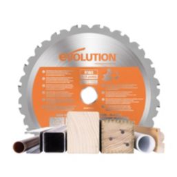 Evolution R185SMS-Li 185mm 18V Li-Ion EXT  Cordless Single-Bevel Sliding Mitre Saw - Bare