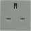 British General EMUKSG 13A Unswitched Modular Socket Grey