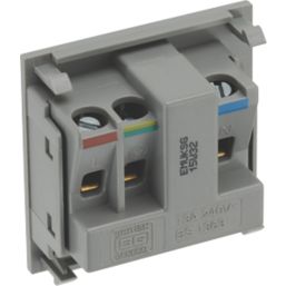 British General EMUKSG 13A Unswitched Modular Socket Grey
