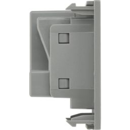 British General EMUKSG 13A Unswitched Modular Socket Grey