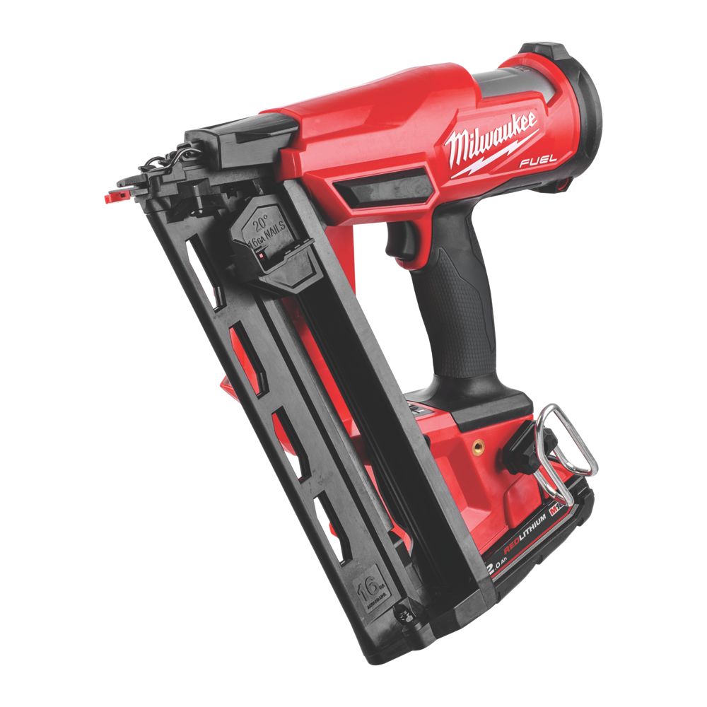 Milwaukee battery store finish nailer