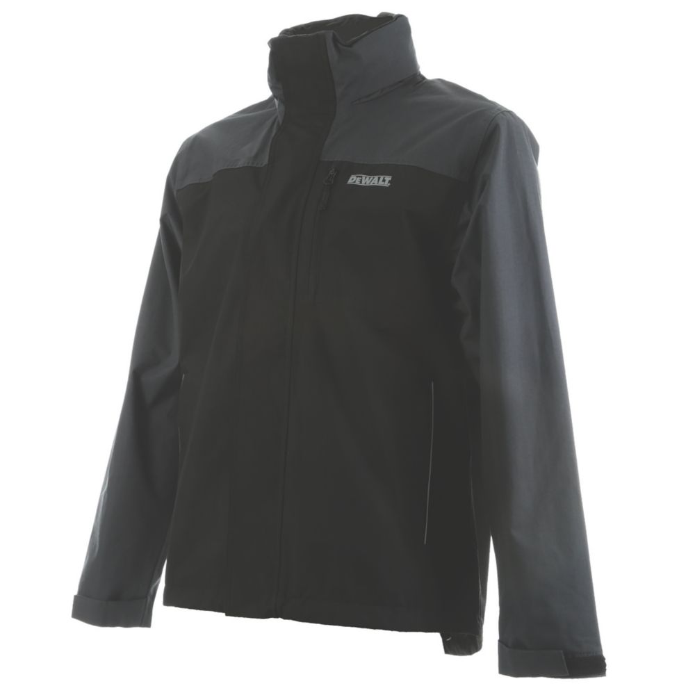 DEWALT Storm Waterproof Jacket Black/Grey Medium 39-41