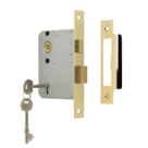 ERA  3 Lever Brass Effect Mortice Sashlock 76mm Case - 56mm Backset