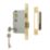 ERA  3 Lever Brass Effect Mortice Sashlock 76mm Case - 56mm Backset