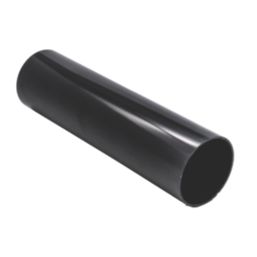 FloPlast  Round Downpipe Black 68mm x 2.5m