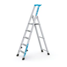 Zarges Aluminium 1.65m 5 Step Platform Step Ladder