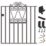 Apollo Wenlock Low Gate Black 777mm x 900mm