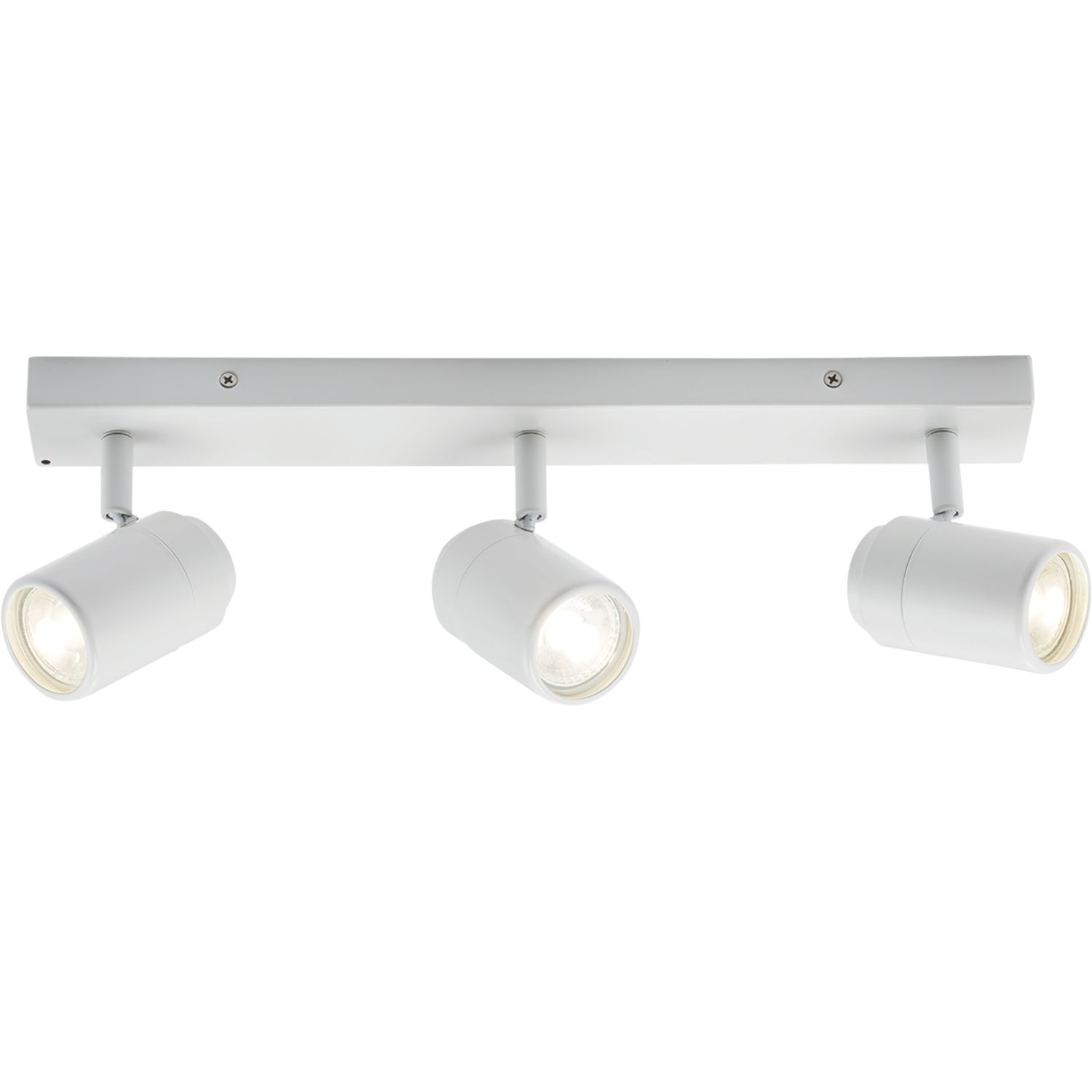 Knightsbridge Round 3-Light Triple GU10 Wall & Ceiling Spotlight Matt White (252GE)