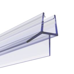 Aqualux  Shower Enclosure Blade & Deflector Seal Clear 8mm x 1000mm