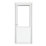 Crystal  1-Panel 1-Clear Light RH White uPVC Back Door 2090mm x 840mm