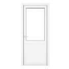 Crystal  1-Panel 1-Clear Light Right-Handed White uPVC Back Door 2090mm x 840mm