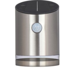 Luceco Guardian Outdoor LED Wall Light With PIR Sensor Stainless Steel 100lm