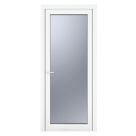 Crystal  Fully Glazed 1-Obscure Light Right-Handed White uPVC Back Door 2090mm x 920mm