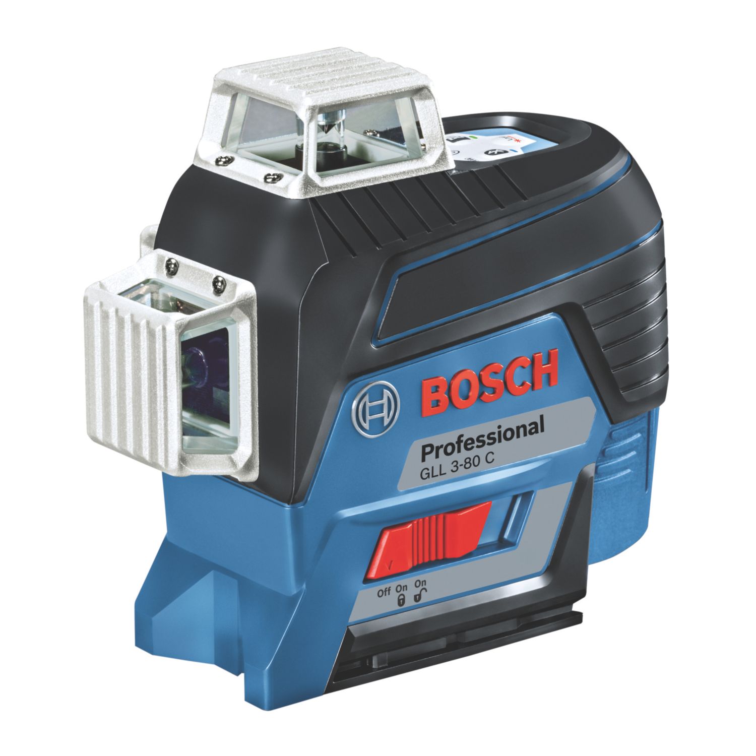 Bosch GLL 3-80 C Red Self-Levelling Multi-Line Laser Level (252KR)
