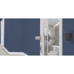 British General Evolve 10A 1-Gang 3-Pole Fan Isolator Switch Blue  with Black Inserts