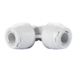 Hep2O  Plastic Push-Fit Equal 90° Keyless Elbow 10mm 10 Pack