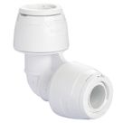 Hep2O  Plastic Push-Fit Equal 90° Keyless Elbow 10mm 10 Pack