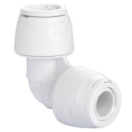 Hep2O  Plastic Push-Fit Equal 90° Keyless Elbow 10mm 10 Pack
