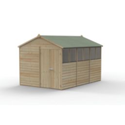 Forest Beckwood 8' x 11' 6" (Nominal) Apex Shiplap Timber Shed with Assembly