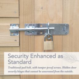 Forest Beckwood 8' x 11' 6" (Nominal) Apex Shiplap Timber Shed with Assembly