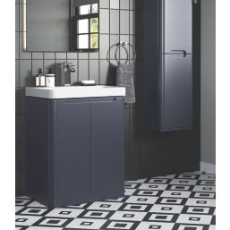 Floorstanding Vanity Unit & Basin Matt Indigo 500mm x 460mm x 840mm