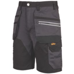 Site Kirksey Shorts Grey/Black 38" W