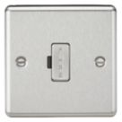 Knightsbridge  13A Unswitched Fused Spur  Brushed Chrome