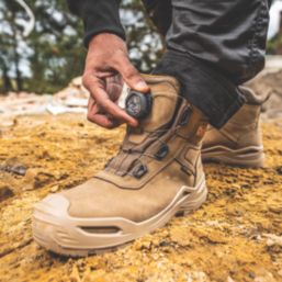 DEWALT Lander BOA Size 9  Stone Waterproof  Safety Boots