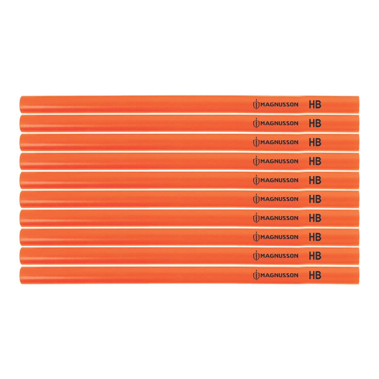Magnusson 175mm Carpenters Pencils HB 10 Pack (252YC)
