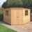 Shire  10' x 10' (Nominal) Pent Shiplap T&G Timber Corner Shed