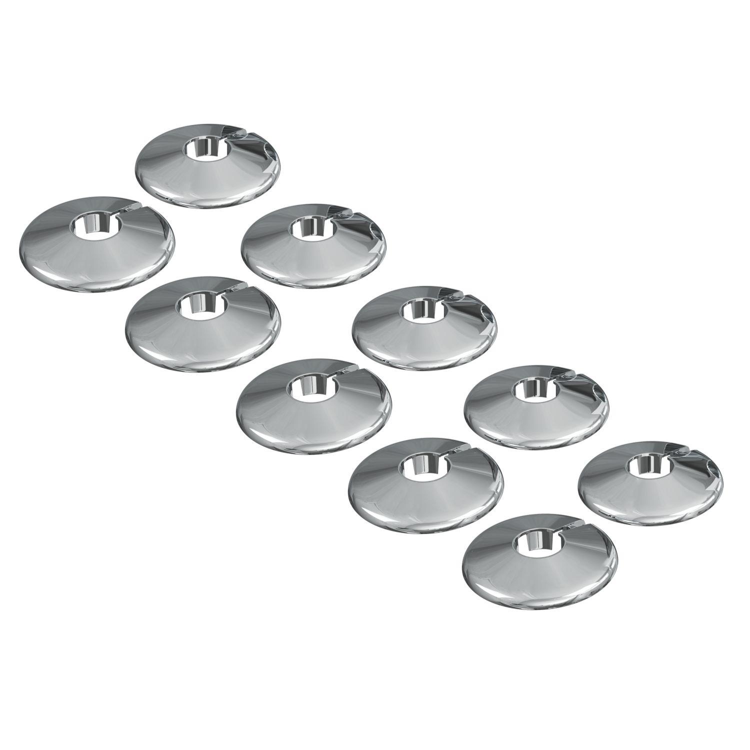 ETAL 15mm Pipe Collars Chrome 10 Pack (253AK)