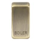 Knightsbridge 'BOILER' Switch Cover Antique Brass